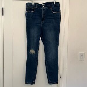 Good American distressed jeans